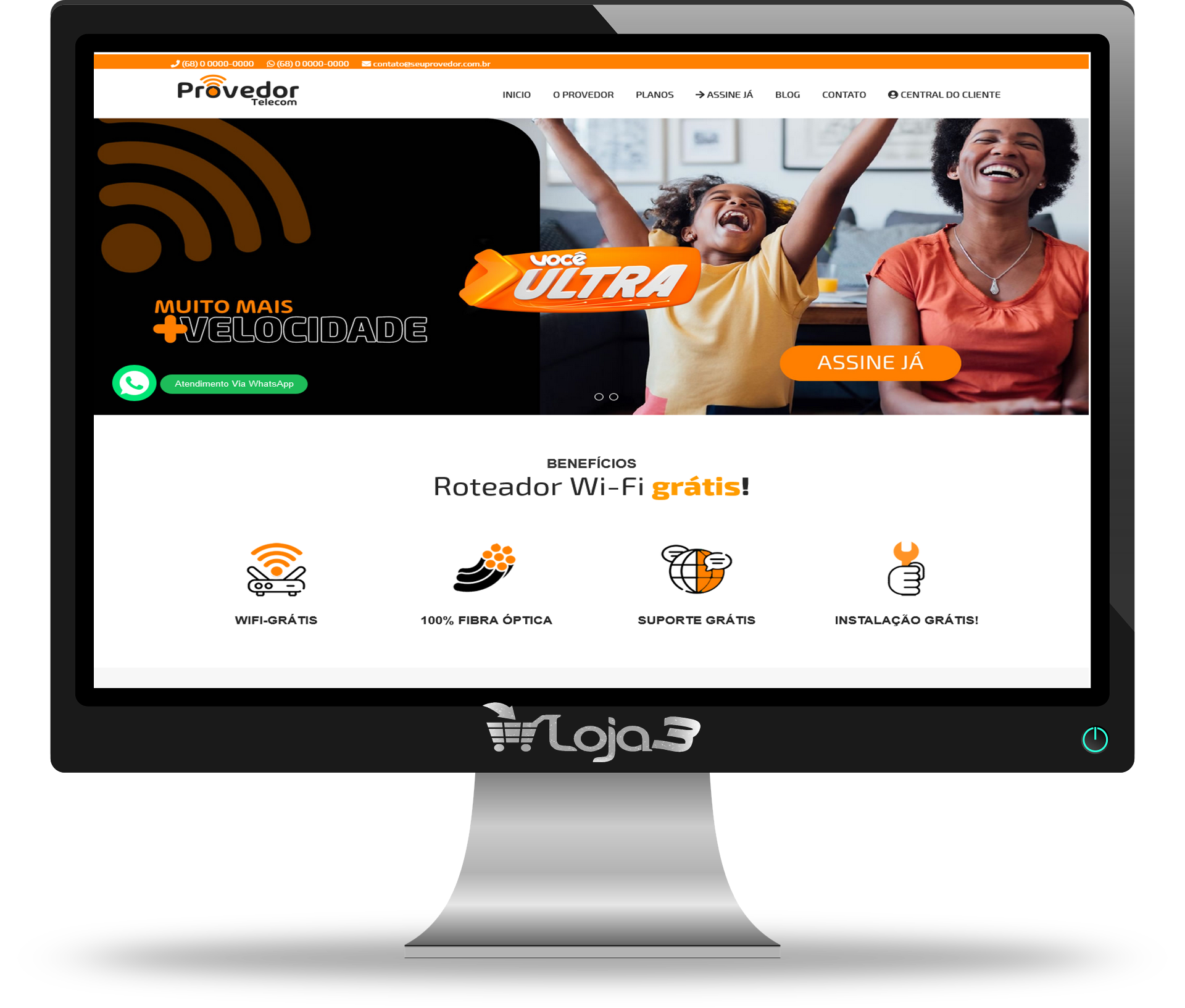 Script Site para Provedores de Internet 100% responsivo em PHP com Painel Administrativo 2025