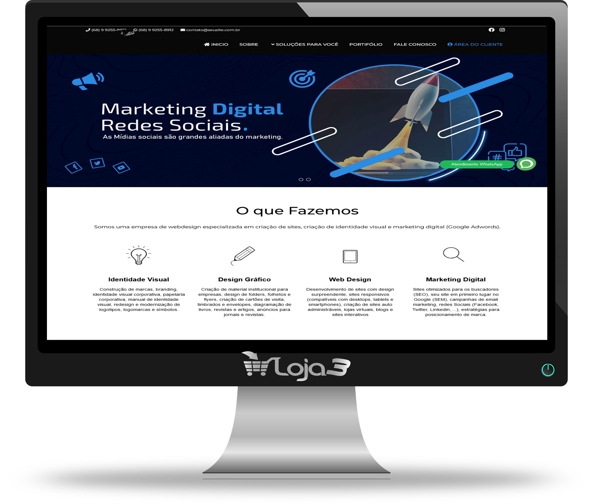 Script Site Para Agência Web e Marketing Digital em PHP 2025