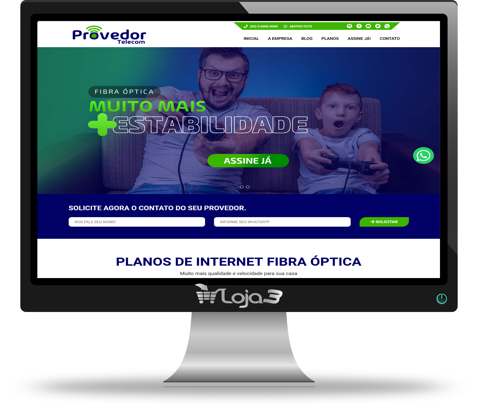 Site para Provedores de Internet 100% responsivo em PHP com Painel Administrativo 2025